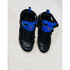 Nike Jordan Flight Club 91 GS, Size 5 Youth, Black Royal Blue Orange